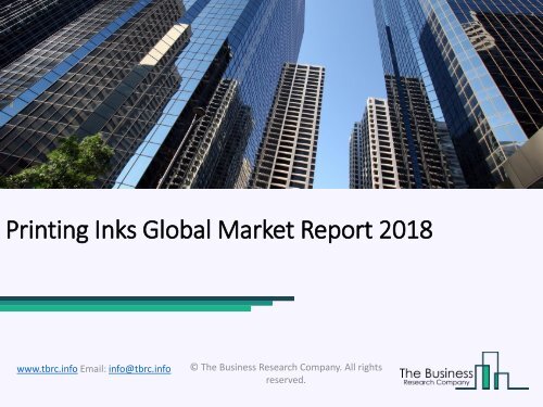 Printing Inks Global Market Report