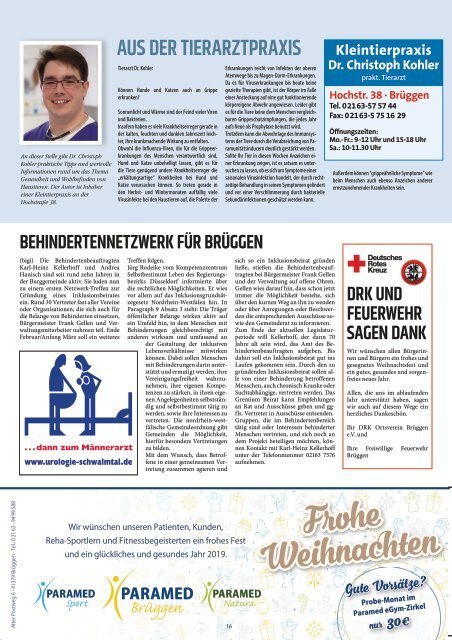 Stadtjournal Brüggen Dezember 2018