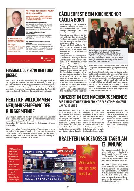 Stadtjournal Brüggen Dezember 2018