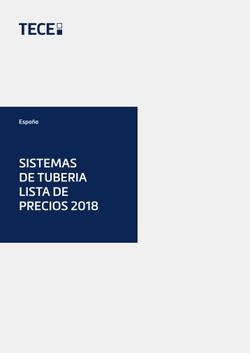 Tarifa 2018 Tubería