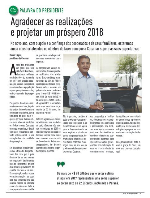 Jornal Cocamar Dezembro 2017