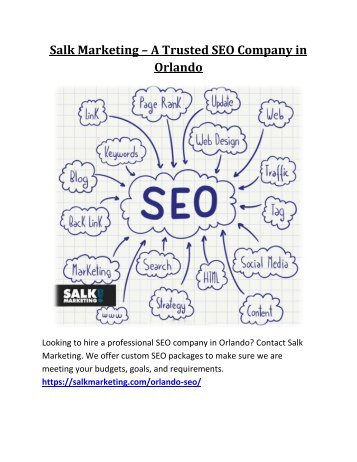 Salk Marketing – A Trusted SEO Company in Orlando