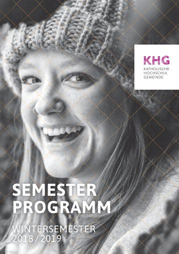 Programm Wintersemester 2018-2019 Katholische Hochschulgemeinde (KHG) Frankfurt