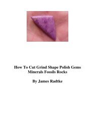 How To Cut Grind Shape Polish Gems   Minerals Fossils