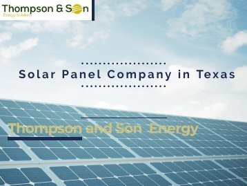 Guide on Solar Panel Installation Service in Texas 