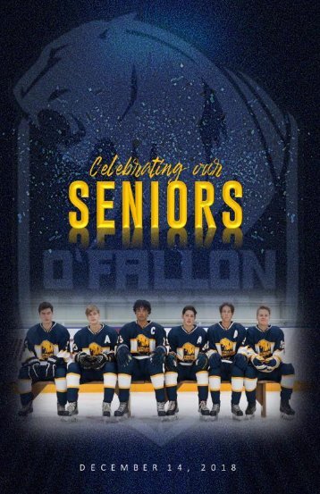 2018-2019 O'Fallon Panther Hockey Senior Night