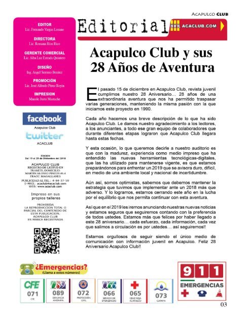 Revista Acapulco Club 1181