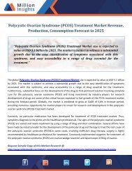 Polycystic Ovarian Syndrome (PCOS) Treatment Market Revenue, Production, Consumption Forecast to 2025