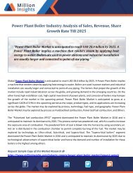 Power Plant Boiler Industry Analysis of Sales, Revenue, Share Growth Rate Till 2025