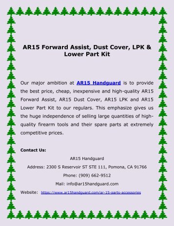 AR15 Forward Assist, Dust Cover, LPK & Lower Part Kit