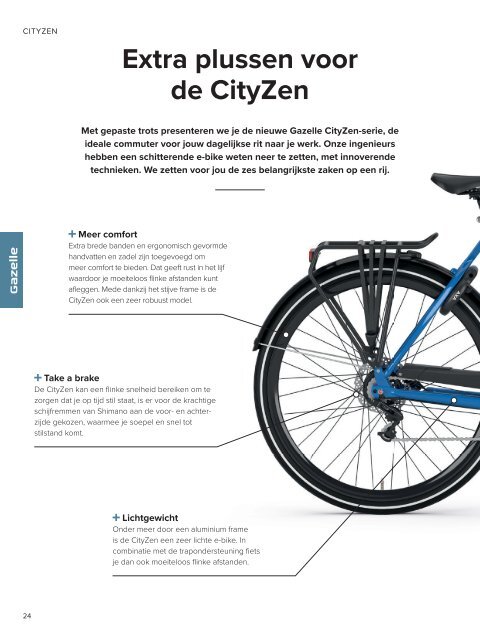 Gazelle brochure elektrische fietsen