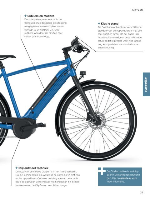 Gazelle brochure elektrische fietsen