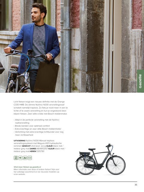 Gazelle brochure elektrische fietsen