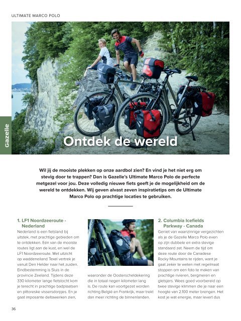 Gazelle brochure elektrische fietsen