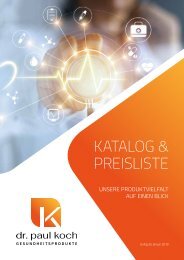 dr. paul koch Katalog & Preisliste
