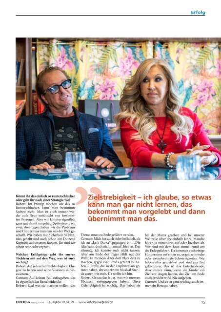 Erfolg Magazin, Ausgabe 1-2019