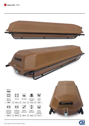 GM transport coffins and body recovery cases for funeral services. Transport caskets.