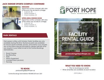 Facility Rental Guide as of Dec 2018
