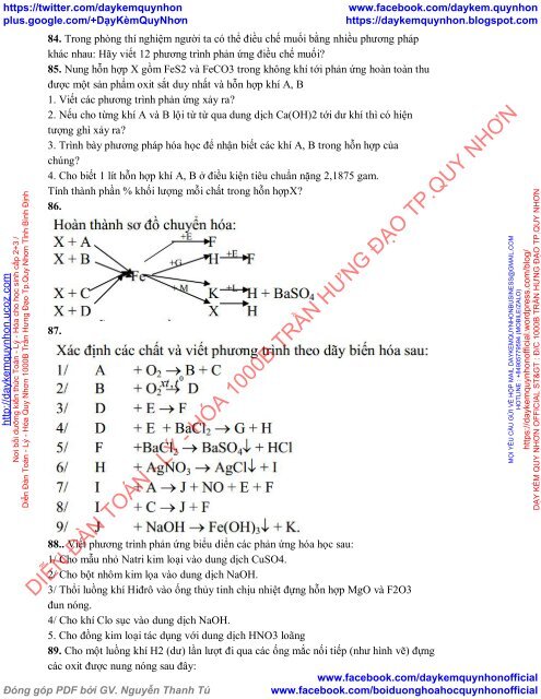 CHUYÊN ĐỀ ÔN TẬP HÓA 8,9 - NĂM 2017 - TÔ QUỐC KIM - GV HÓA THPT BÌNH SƠN - SÔNG LÔ - VĨNH PHÚC