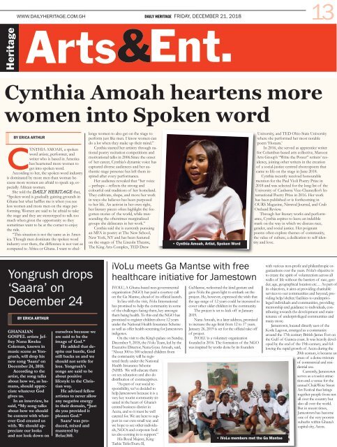 Daily Heritage Newspaper - December 21. New Digital Newspaper