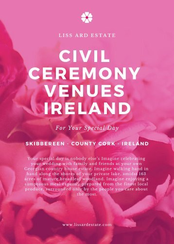 Civil Ceremony Venues Ireland -Liss Ard Estate