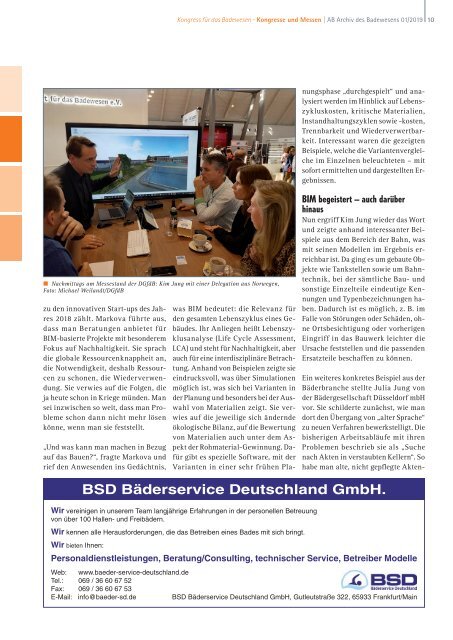 AB Archiv des Badewesens Januar 2019