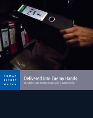 Delivered Into Enemy Hands - Human Rights Watch