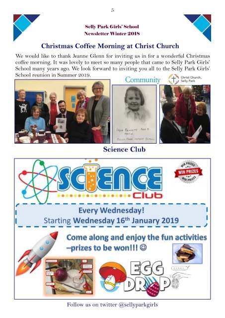 Selly Park Newsletter Winter 2018