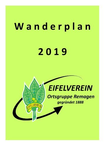 Wanderplan 2019