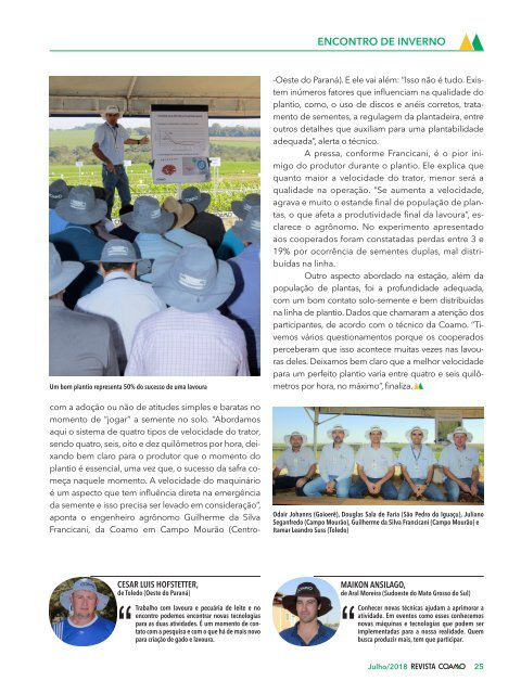 Revista Coamo - Julho de 2018