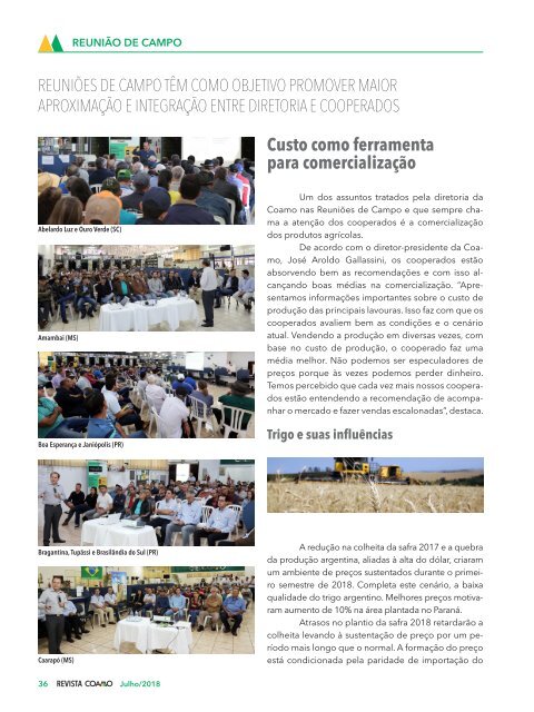 Revista Coamo - Julho de 2018