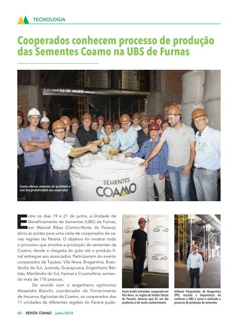 Revista Coamo - Julho de 2018