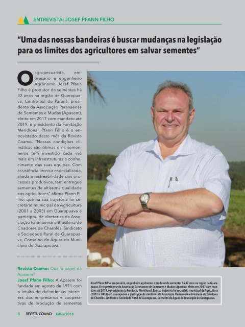 Revista Coamo - Julho de 2018