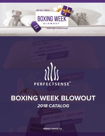 PerfectSense: Boxing Day Blowout (2018 Catalog)