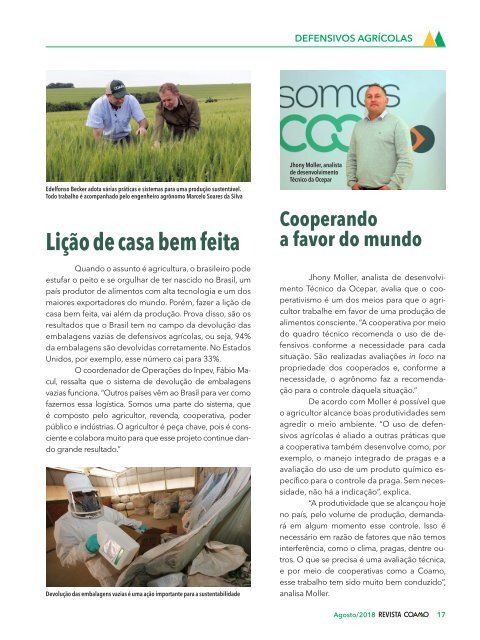 Revista Coamo - Agosto de 2018