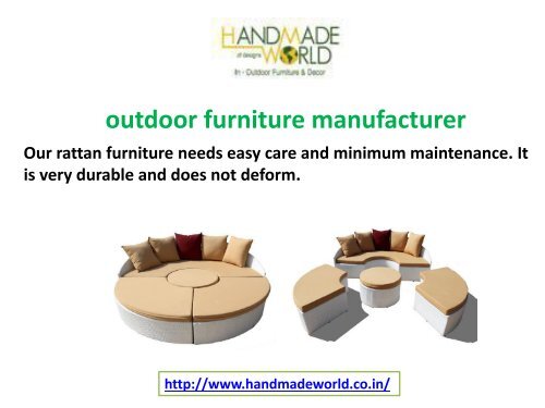 outdoor furniture supplier in Delhi