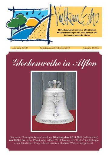 Ausgabe 43/2010 - Verbandsgemeinde Ulmen