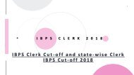 IBPS Clerk Cut-off and state-wise Clerk IBPS Cut-off 2018