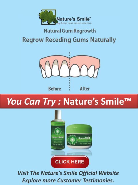 Receding Gum Line Treatment Naturally