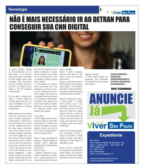 Jornal Viver São Paulo 20 dezembro ED. 64 