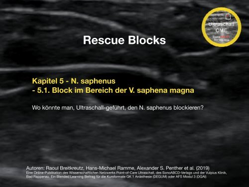 Rescue Blocks_Kapitel_5.3_N saphenus_im Bereich der VSM