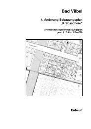 und Erschließungsplan „4. Änderung Krebsschere“ - Bad Vilbel