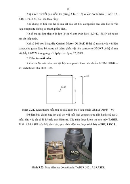 Khảo sát ảnh hưởng của tỉ lệ vật liệu gia cường đến tính chất vật liệu composite lai trên nền polyme