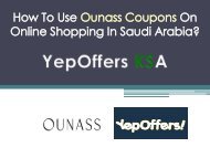 How To Use Ounass Coupons On Online Shopping In Saudi Arabia