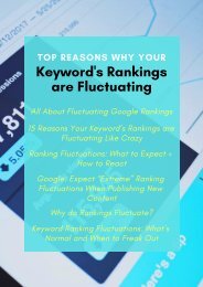 Top Reasons Why Your Keyword's Rankings are Fluctuating