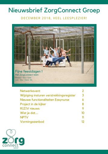 Nieuwsbrief december 2018 