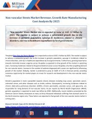 Non-vascular Stents Market Revenue, Growth Rate Manufacturing Cost Analysis By 2025