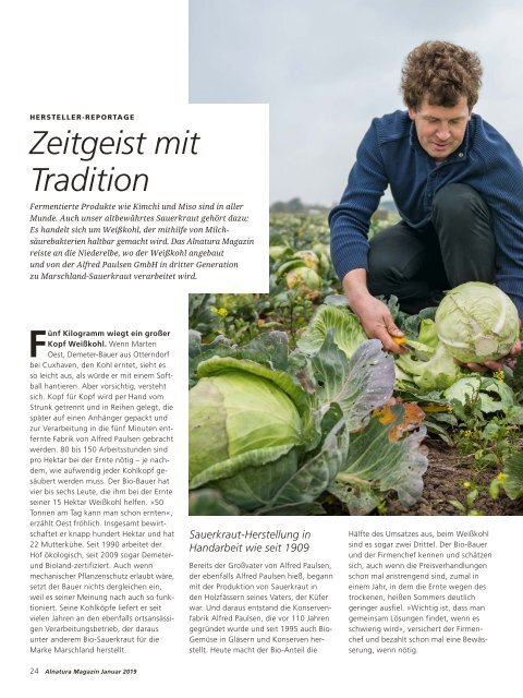 Alnatura Magazin Januar 2019