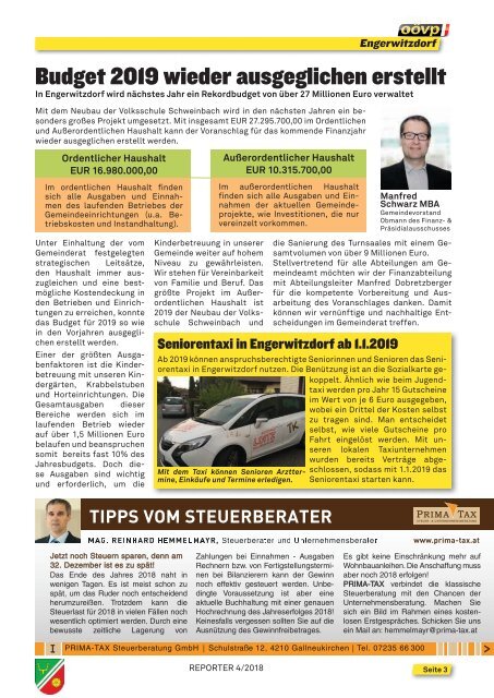 OÖVP Engerwitzdorf Reporter - Folge 4/2018