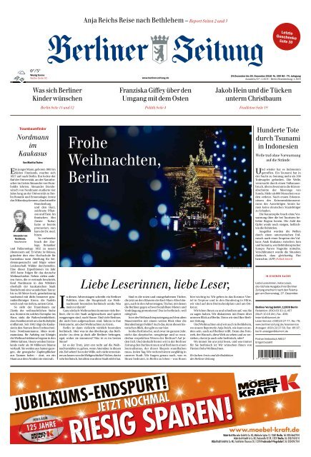 Berliner Zeitung 24.12.2018